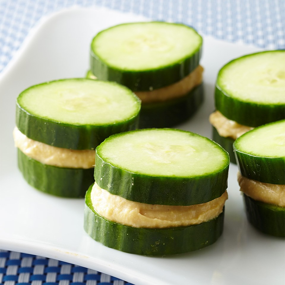 Cucumber With Hummus