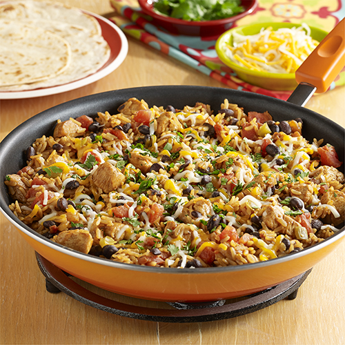 Chicken and Rice Skillet Stir-Fry