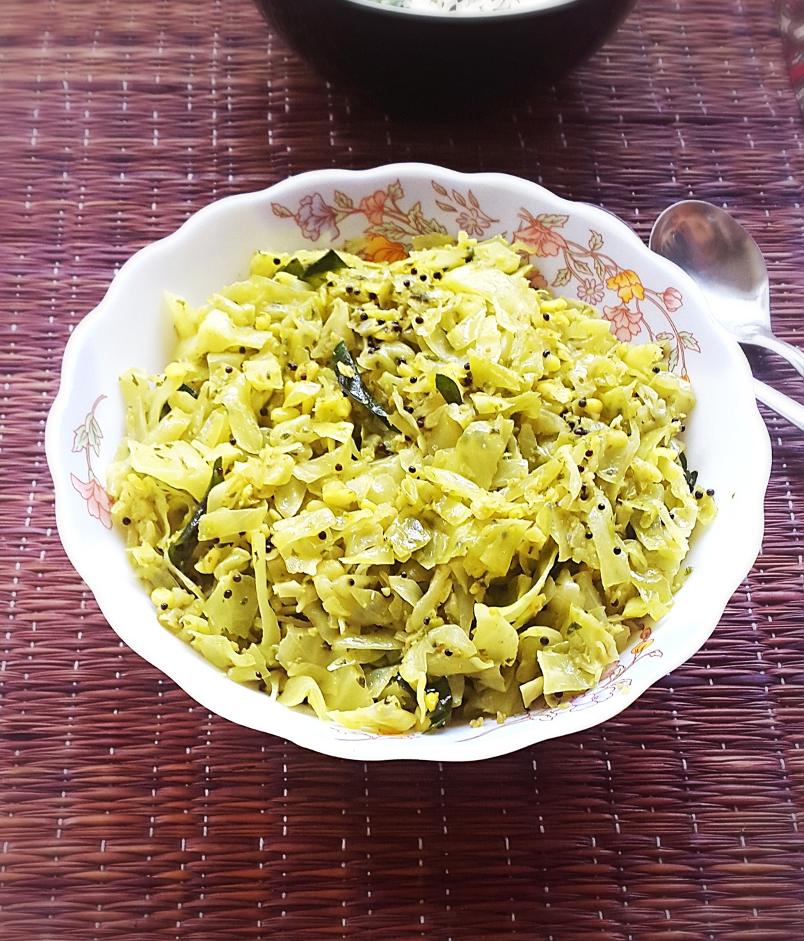 Coconut And Cabbage Preparation