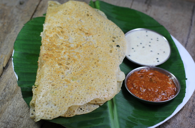 Oats dosa with sambar