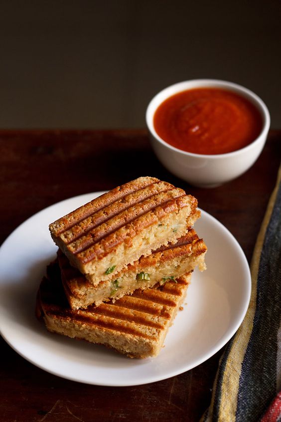 Mashed Potato And Tofu Sandwich