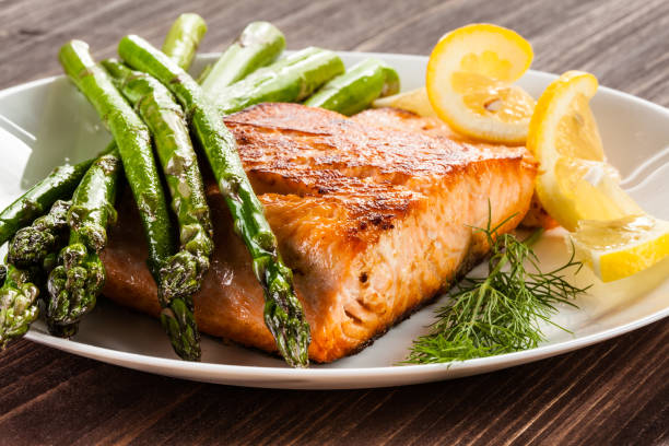 steamed salmon
